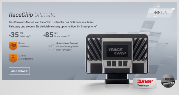 Race Chip Tuning Rabatt auf Tuning Modul