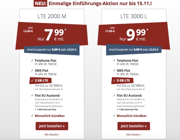 EU Flat 2GB Surfvolumen Allnet Flat