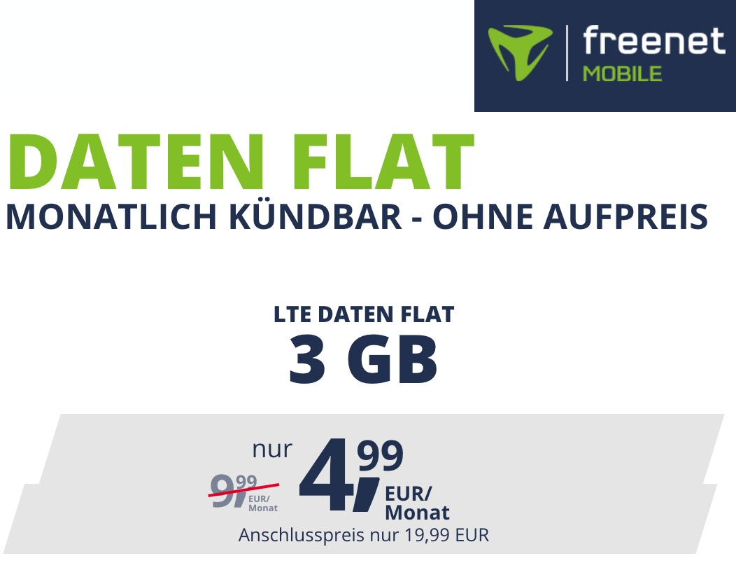 monatlich kündbare Datenflat Vodafone